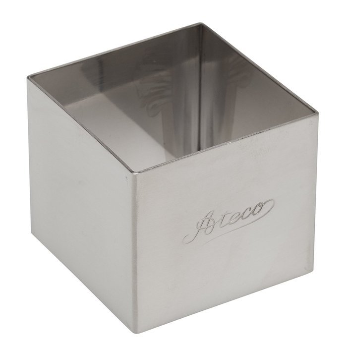 Ateco Stainless Steel Square Form, 2- by 1.75-inches