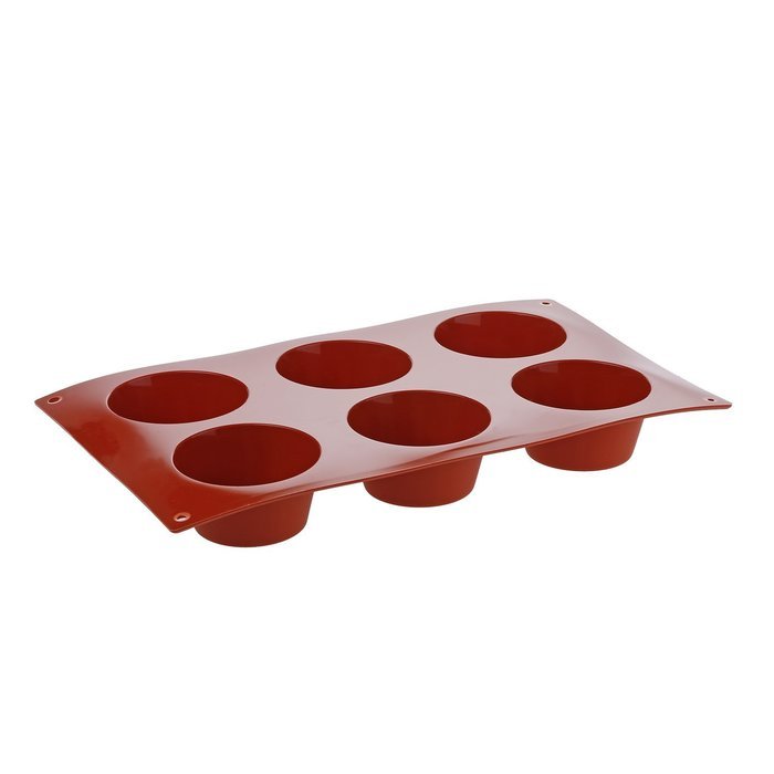 Silikomart Muffin Cake Mould, Terracotta, 69mm N5