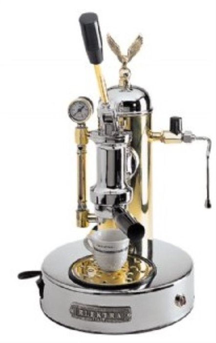 Microcasa a Leva Espresso Machine Finish: Chrome and Brass