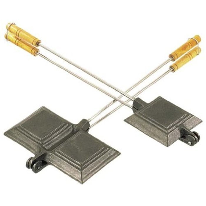 Heavy Duty Square Single Or Double Jaffle Pie Iron Sandwich Cooker N5