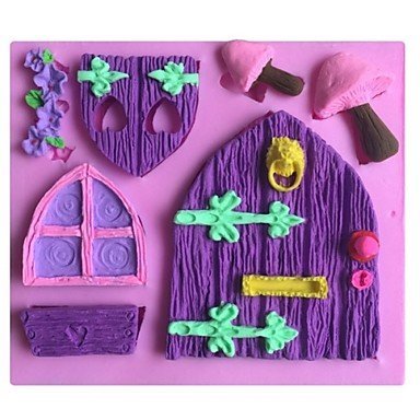 Y&XL&H House Mushroom Shaped Fondant Cake Chocolate Silicone Mold Mould,Decoration Tools Bakeware N3