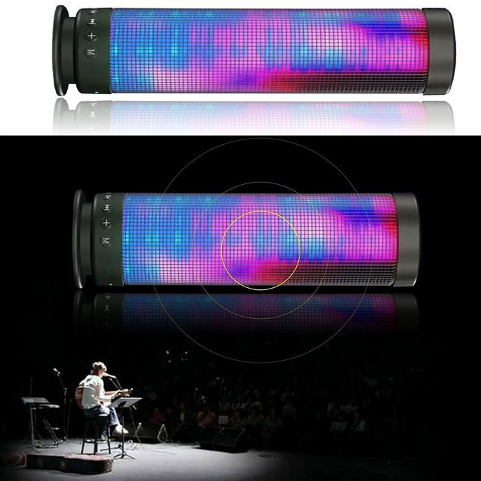 Portable Hi-Fi Wireless Bluetooth 4.0 DSP Speaker with Dazzle LED Light Powerful Sound Dream Speaker in Fantasy...