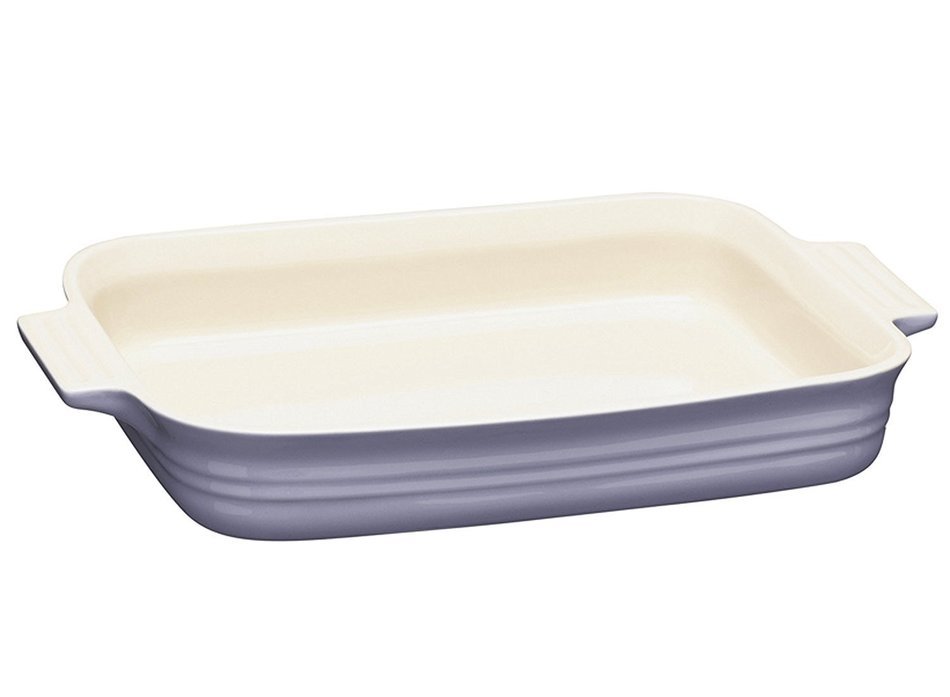 Le Creuset Stoneware Rectangular Dish, 10.5 by 7-Inch, Lilac