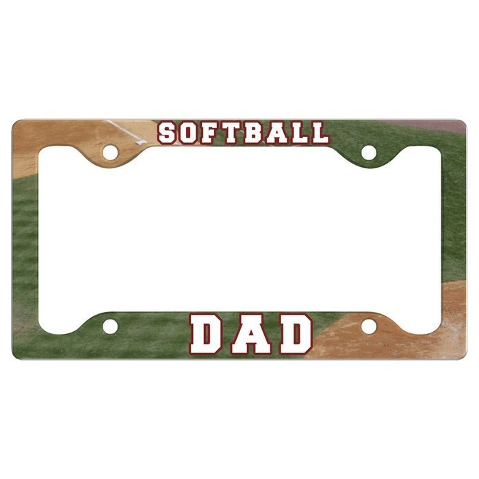 Softball License Plate Holder Softball Dad
