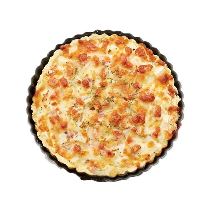 Unichart Heavy Carbon Steel Ripple Side Non-stick 9 Inch Pizza Pan Quiche Pie Pan With Removable Bottom N8