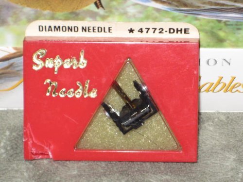 Vintage Pfanstiehl 4772-DHE Diamond Phonograph Record Player Needle - Shure V-15 Type IV VN-45HE (cracked case...