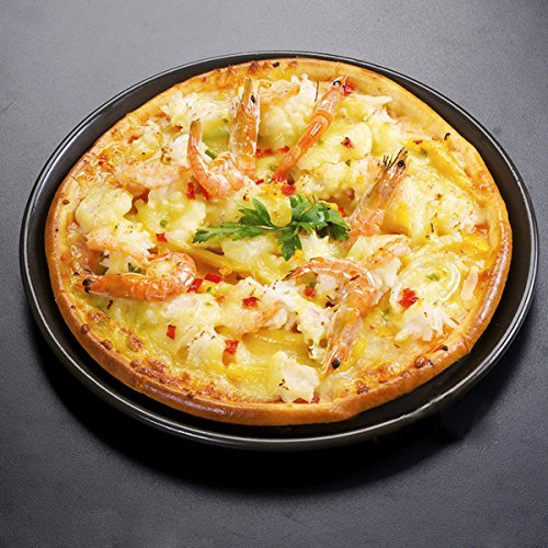 "6inch Black Round Coating Pizza Plate Aluminum Alloy Non-stick Pizza Plate" shopping