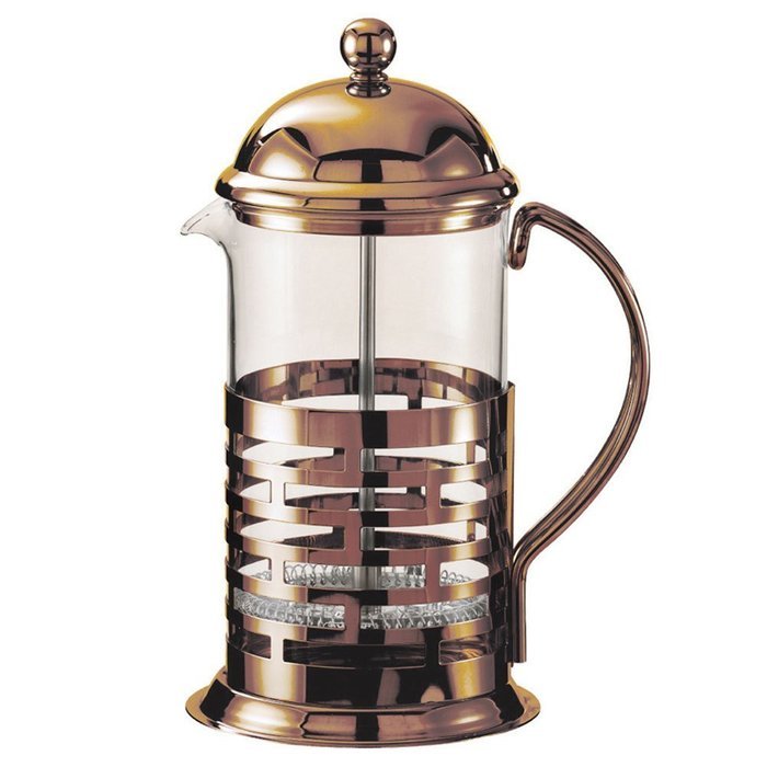 Service Ideas T877BRNZ Brick Coffee Press, 1000 mL, Bronze
