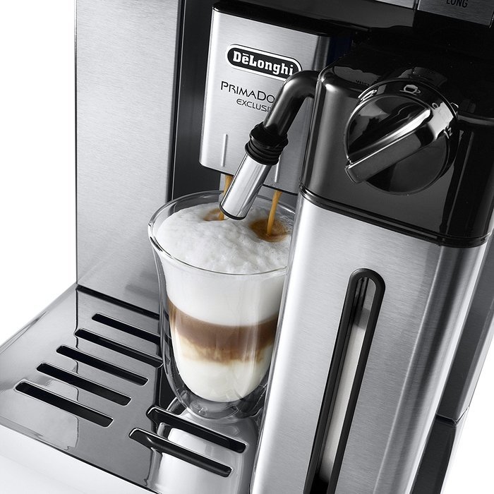 Delonghi ESAM6900 Prima Donna Exclusive Fully Automatic Espresso Maker with Lattecrema System, Stainless Steel N6