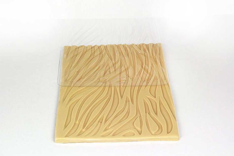 PME Bold Zebra Design Impression Mat, One Size, Transparent N4