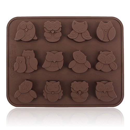 Silicone Owl Shape Cake Mold Chocolate Handmade Soap Bakeware Mould N2