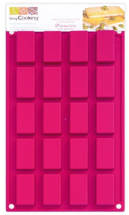 ScrapCooking Silicone Financiers Mold, Mini
