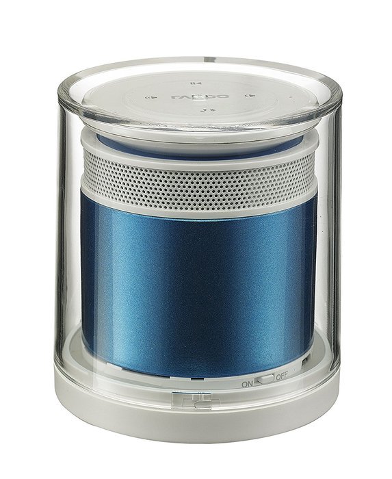 RAPOO | A3060-BU Bluetooth 4.0 Wireless Mini Stereo Speaker - BLUE N2