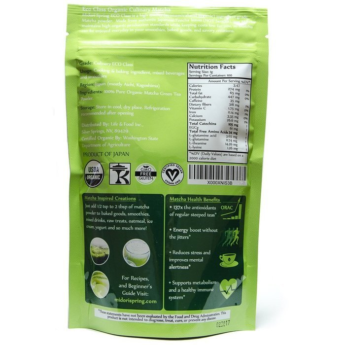 Midori Spring (ECO) Organic Japanese Matcha Green Tea Powder N2