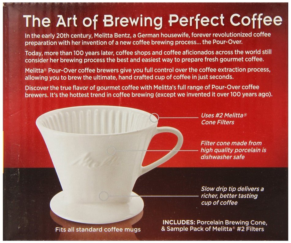 Melitta 64101 Porcelain #2 Cone Brewer N3