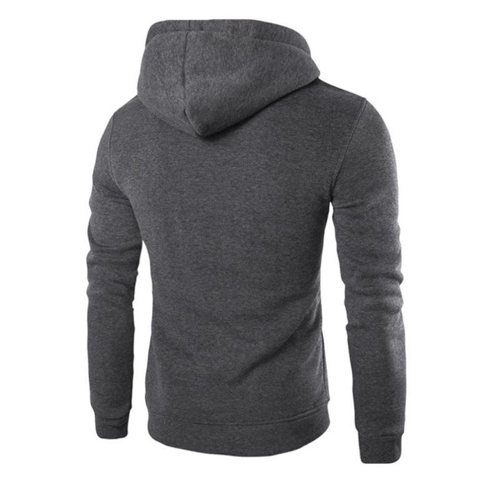 Men's Outwear,Laimeng Cotton Blend Retro Long Sleeve Hoodie Hooded Sweatshirt Tops Jacket Coat Outwear (L, Red)