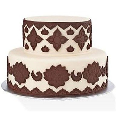 Sher FOUR-C Silicone Moulds Flower Fondant And Sugarpaste Mat,Cake Supplies Fondant Mat Gum Paste Mat Cake Tools