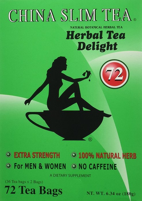 China Slim Tea Extra Strength For Men and Women 72 Tea Bags