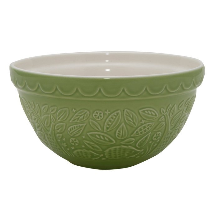 Mason Cash In The Forest Owl Embossed Mixing Bowl, Stone, 2.85-Quart, 10-1/4 by 10-1/4 by 4-3/4 Inches N2