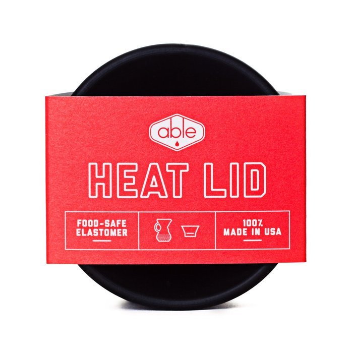 Able Brewing Black Heat Lid for Chemex Coffee Maker Fits 3, 6, 8 and 10 Cup Models N7