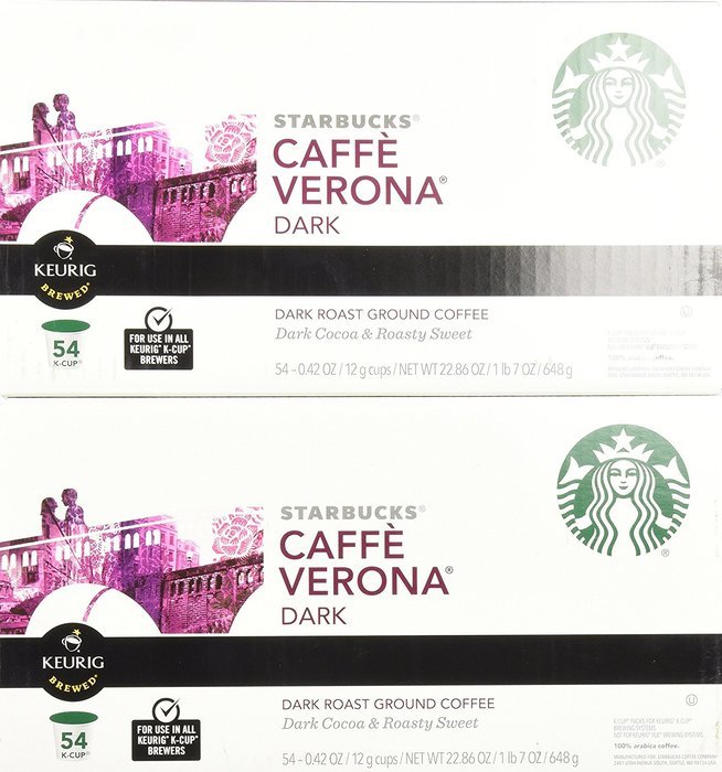 Starbucks Caffe Verona Dark, K-Cup for Keurig Brewers, 96 Count N10