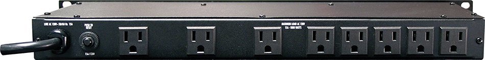 Furman M-8Dx Merit Series Power Conditioning, 15 Amp, 9 Outlets with Wall Wart Spacing, Pullout Lights, Digital...