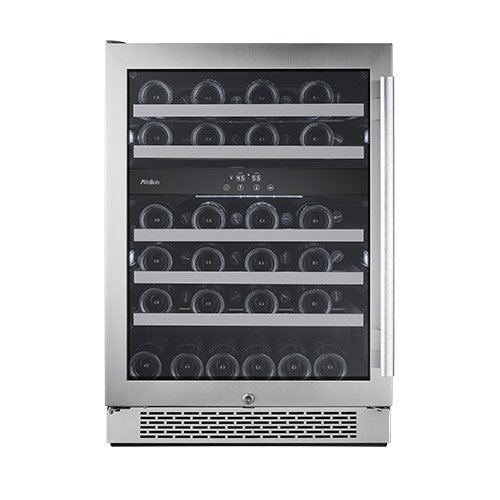 Avallon 46 Bottle Dual Zone Built-In Wine Cooler - Left Hinge
