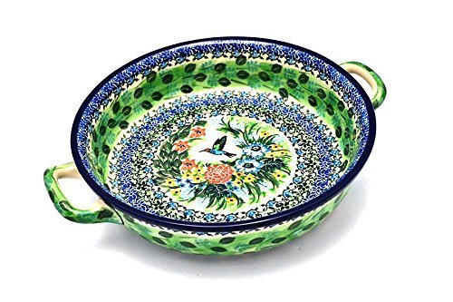 Polish Pottery Baker - Round with Handles - Large - Unikat Signature U3271