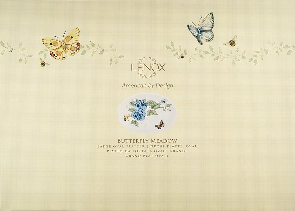Lenox Butterfly Meadow Scalloped Oval Baker N6