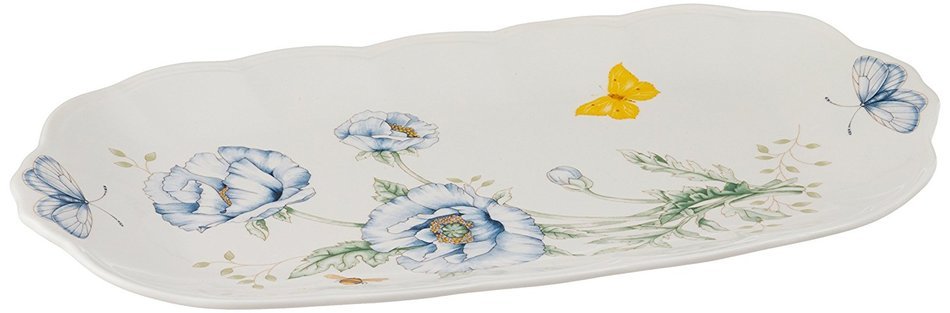 Lenox Butterfly Meadow Scalloped Oval Baker N7