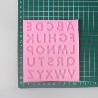 Sher The Capital Letters Shaped Fondant Cake Chocolate Silicone Mold, Decoration Tools Bakeware