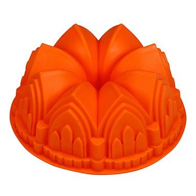 BST Cake Pan Castel Shape Cake Baking Pans, Silicone(Color Randoms)