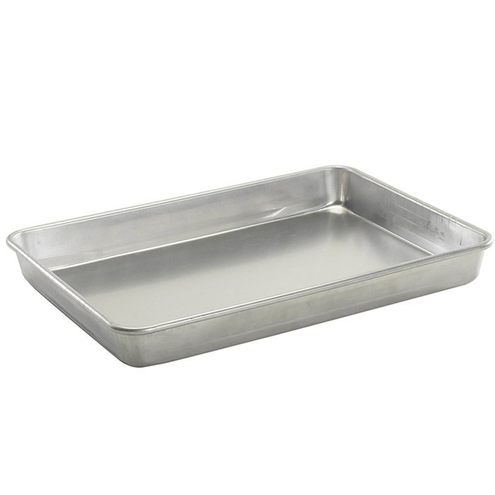 Nordic Ware Natural Aluminum Commercial Square Cake Pan with Lid, Exterior 9.88 x 9.88 Inches