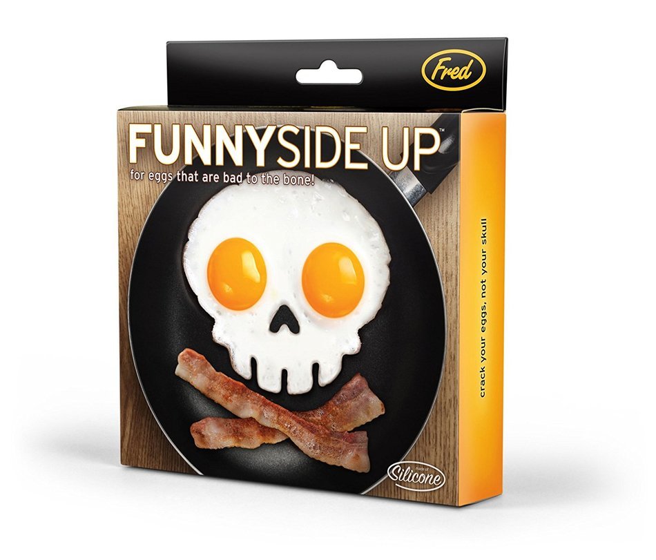 Fred & Friends FUNNY SIDE UP, Skull Egg Mold N17