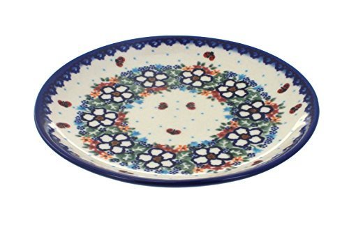Polish Pottery Scarlett Dessert Plate