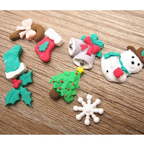 F0537 Silicone Christmas Cake Mold Fondant Soap Chocolate Mould N3