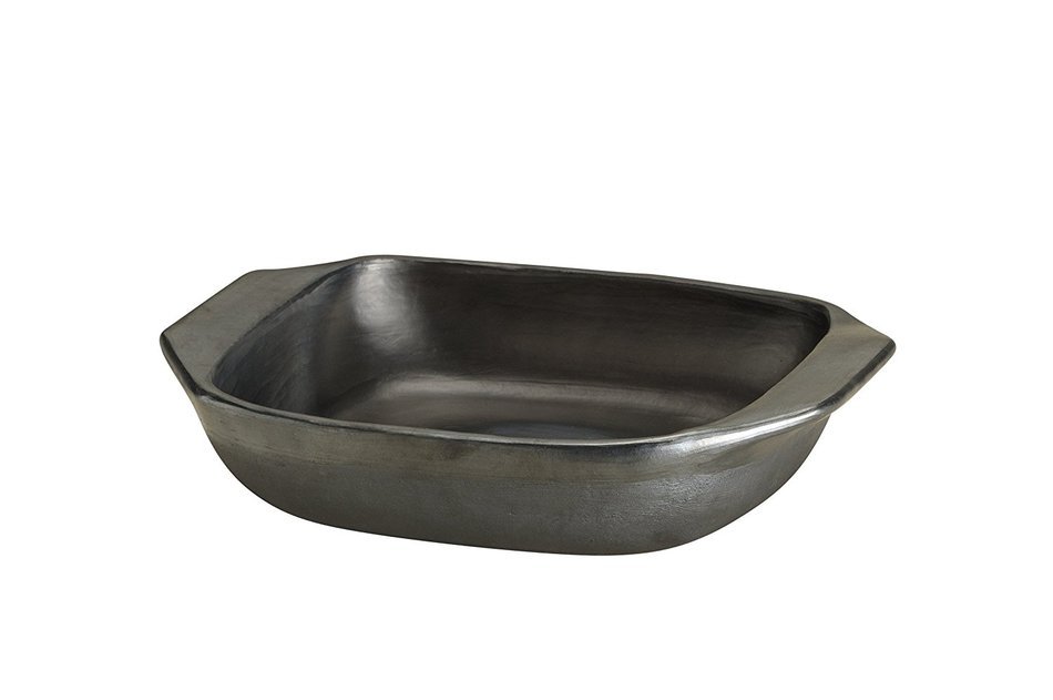 De La Terra Rectangular Baker, Black, 12" x 11"