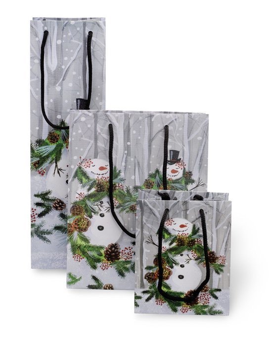 Boston International 6 Count Luv2Pak Gift Bags, Medium, Christmas Dogs N3