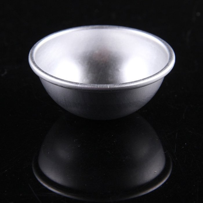 Dealglad&reg; 10pcs Aluminum Half Round Ball Sphere Cake Pan Bath Bomb Mold Pudding Mould Baking Tools N7