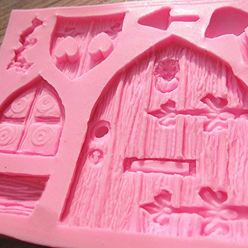 Generic Silicone Sugarcraft Fondant Fairy House Door Mould Mold Cake Decorating N7