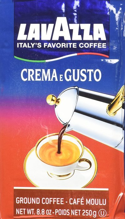 Lavazza 2 Pack Crema E Gusto Ground Coffee 8.8oz/250g Each N4