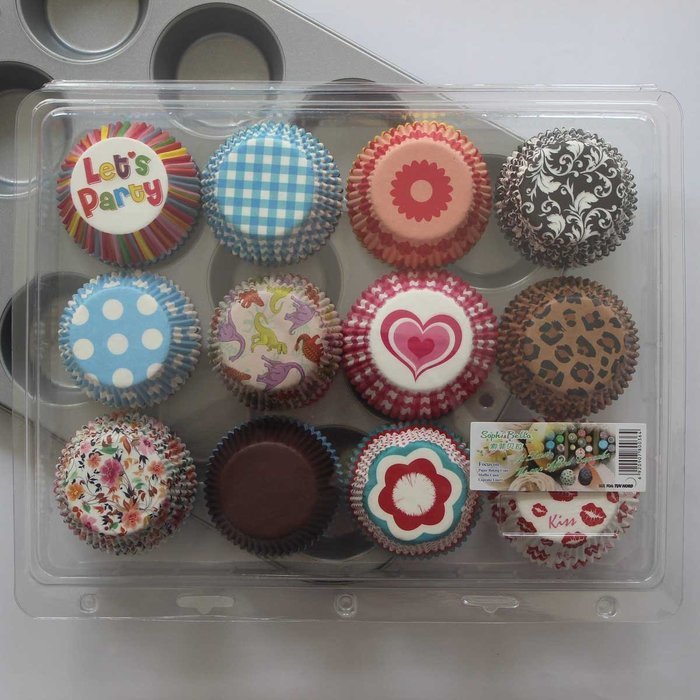 SophieBella 8 kinds Flower Muffin Liner Cupcake-Liner, 400 Count N21