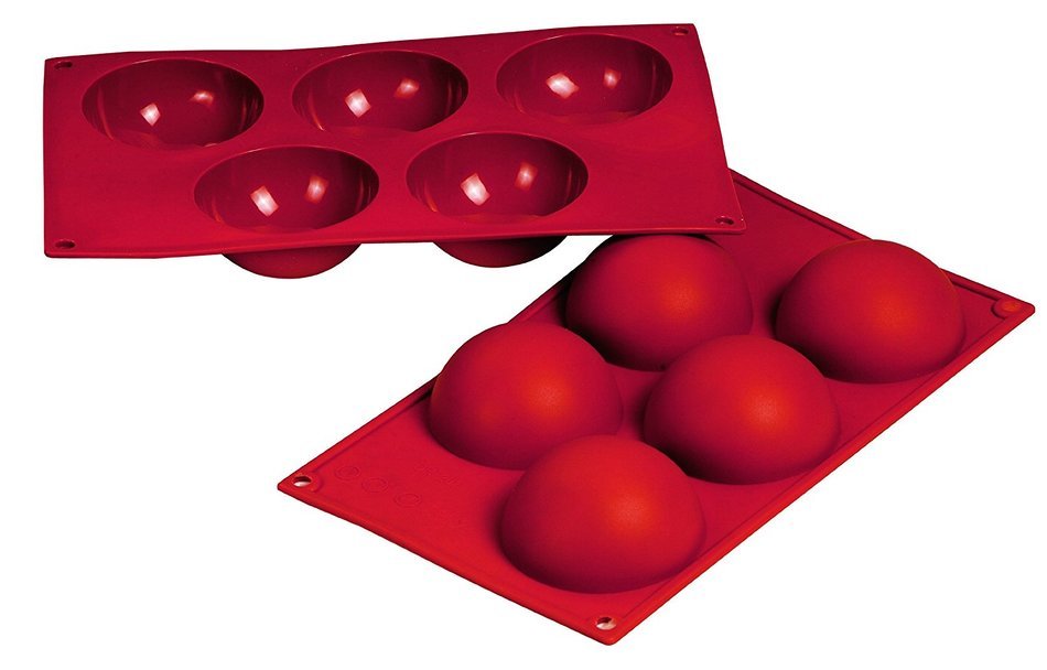 Fat Daddio's Silicone Bakeware Hemisphere, 4 Ounces