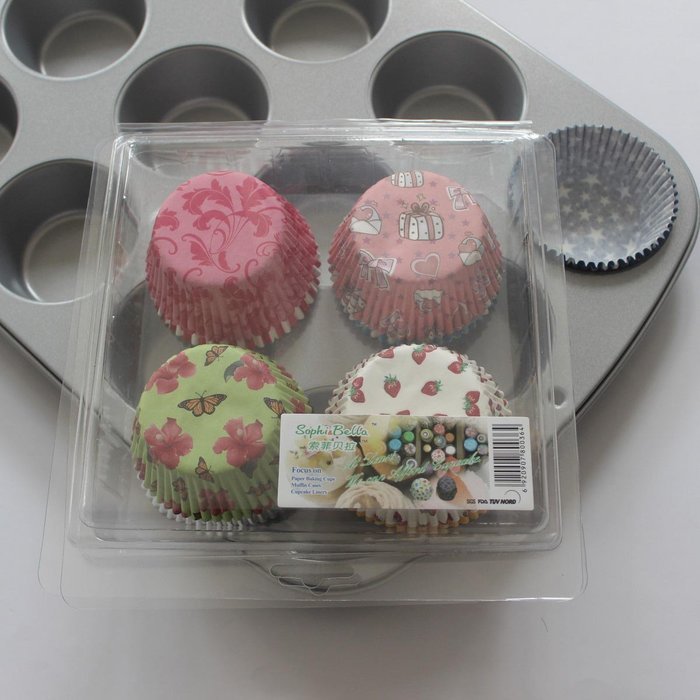SophieBella 8 kinds Flower Muffin Liner Cupcake-Liner, 400 Count N25