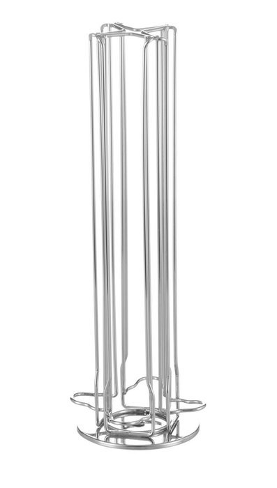 Meelio Nespresso Coffee Capsules Holder Carousel,40 Nespresso Pods (Coffee pods are not included),Silver N7
