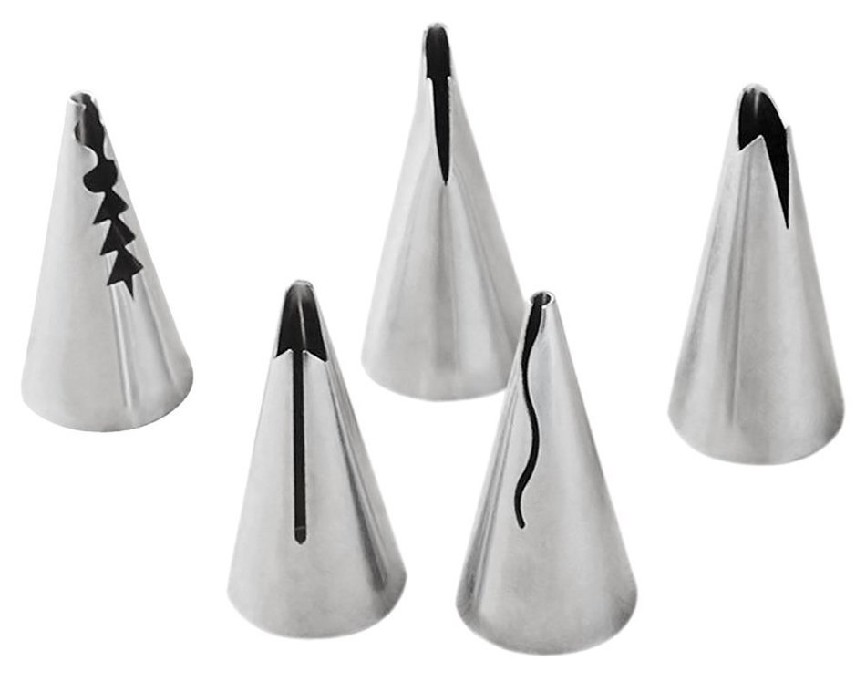 COCOTINA 5pcs Russian Tulip Icing Piping Nozzles Tips Pastry Cake Decorating Kitchen Tools N3
