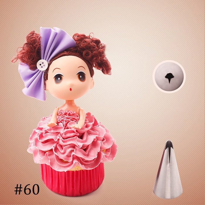 COCOTINA 5pcs Russian Tulip Icing Piping Nozzles Tips Pastry Cake Decorating Kitchen Tools N5
