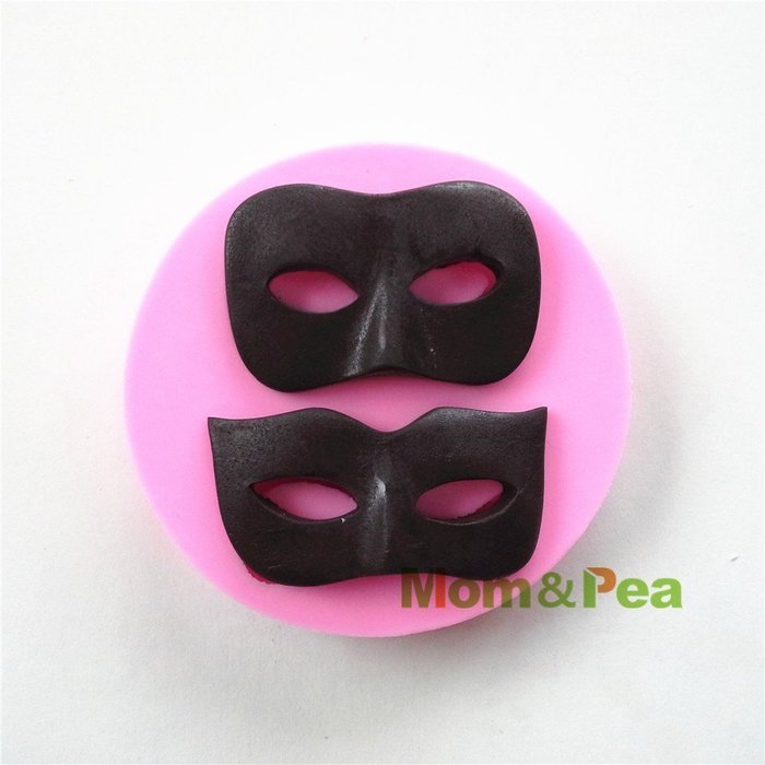Mom&pea 0527 Catwoman Mask Shaped Silicone Mould for Fondant Cake Sugar Paste Cake Decoration 3d Cake Toppers...
