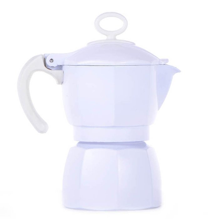 Michelle Queen 1 Cup (50ml) Stovetop Espresso Moka Pot Silver N14