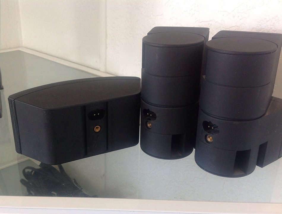 Bose premium jewel cube speakers center/side/bracket/wires 8pac